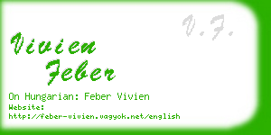 vivien feber business card